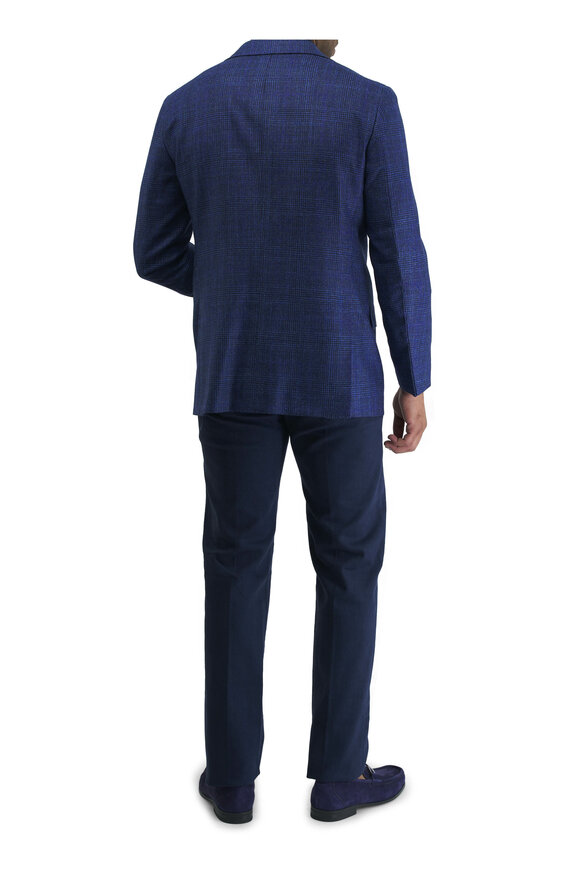 Kiton - Blue Glenplaid Sportcoat 