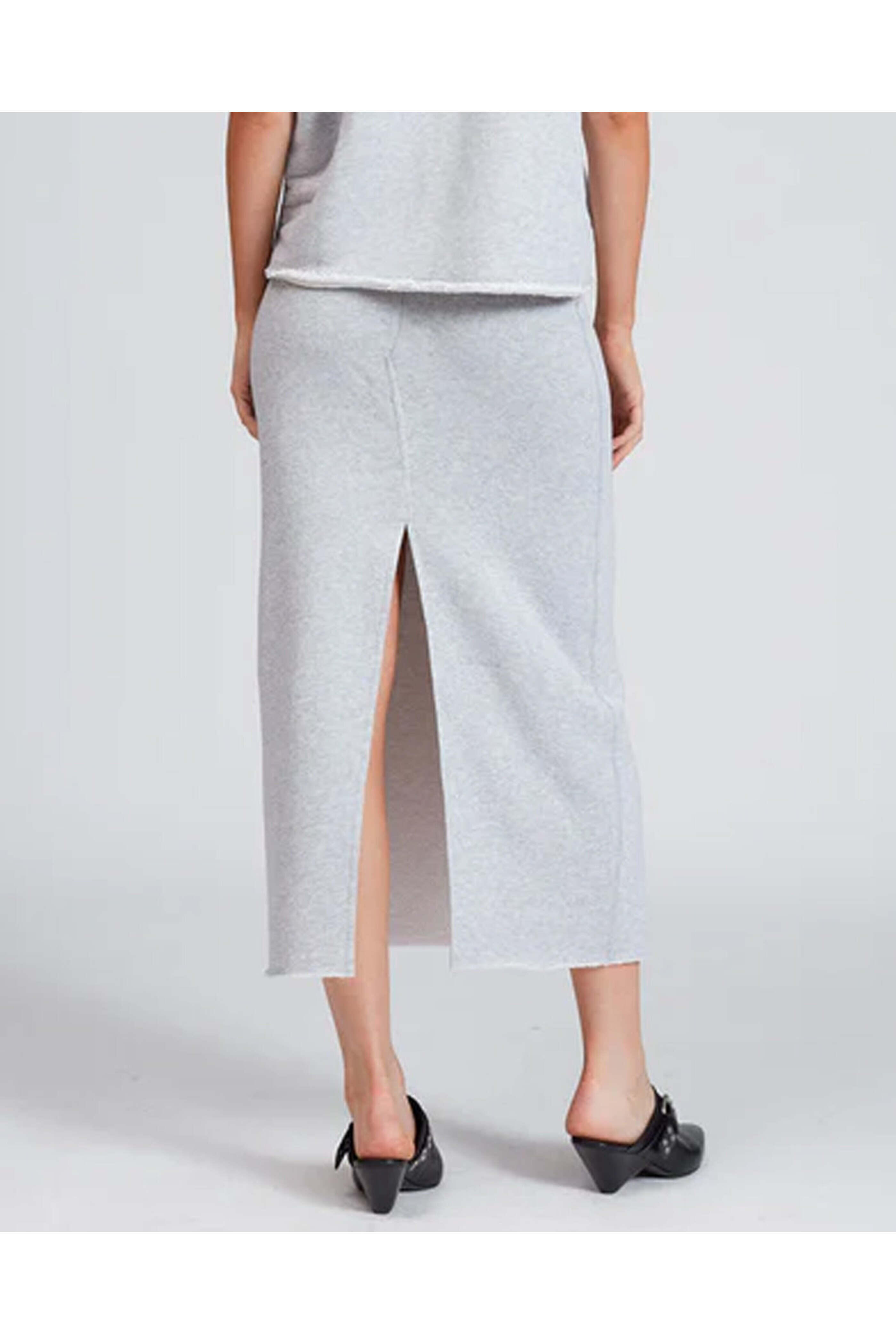 Rag & Bone - Heather Grey Vintage Terry Midi Skirt