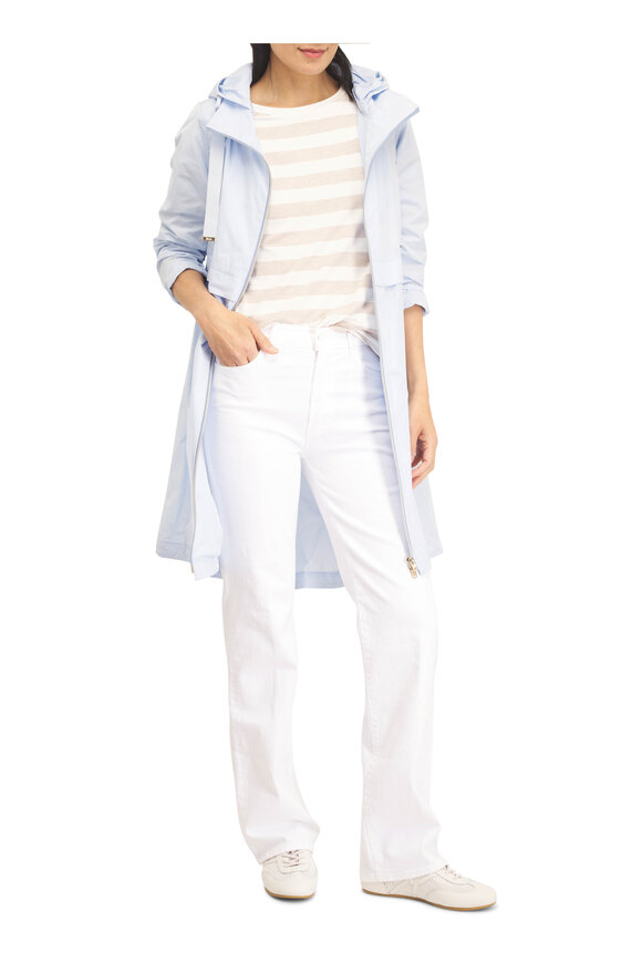 Majestic Soft Touch Ecru Stripe Boatneck Shirt - view 2