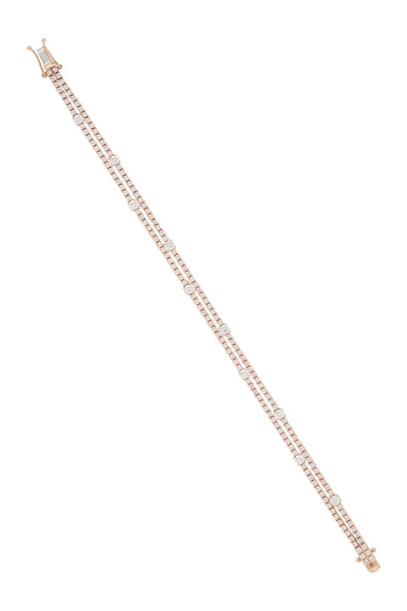 Kai Linz Double Row Diamond Tennis Bracelet