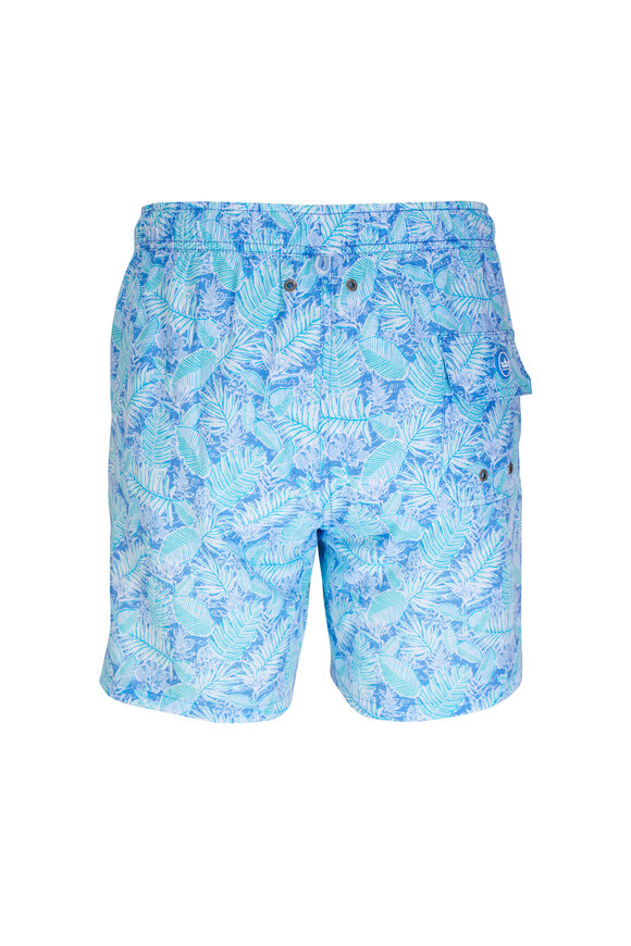 Peter Millar - Seaglass Teal Grace Bay Botanical Swim Trunks