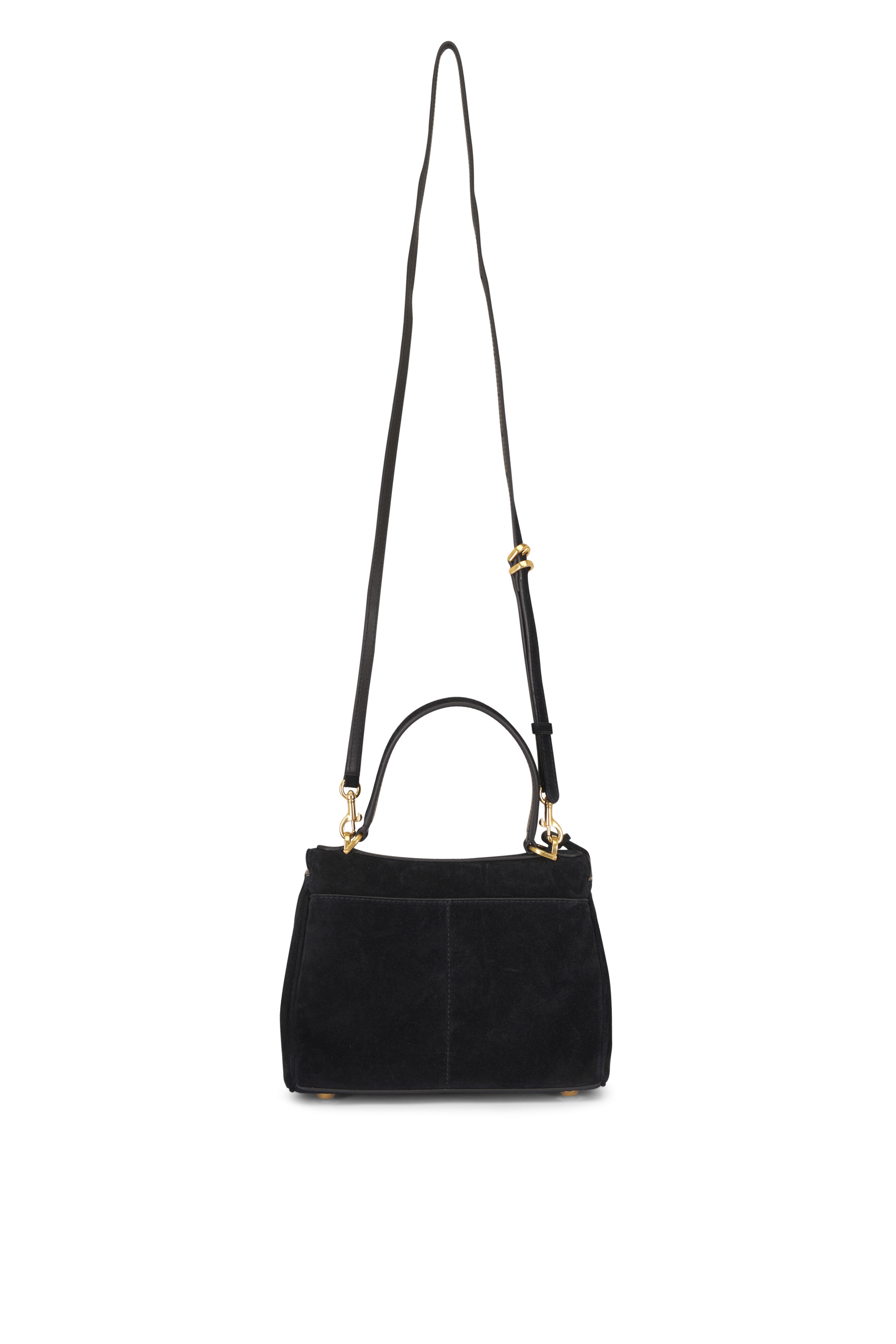 Balenciaga - Mini Rodeo Black Suede Top Handle Bag