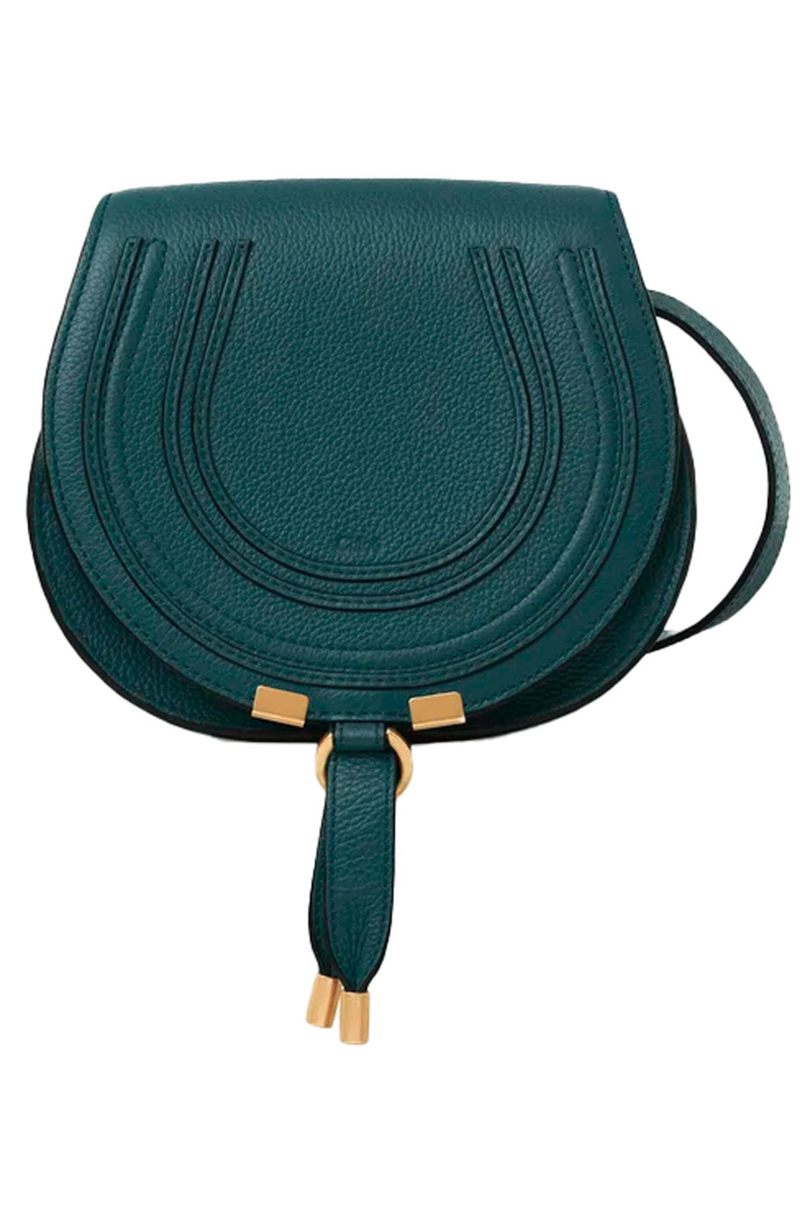 Chloé - Mini Marcie Saddle Bag in Steel Blue