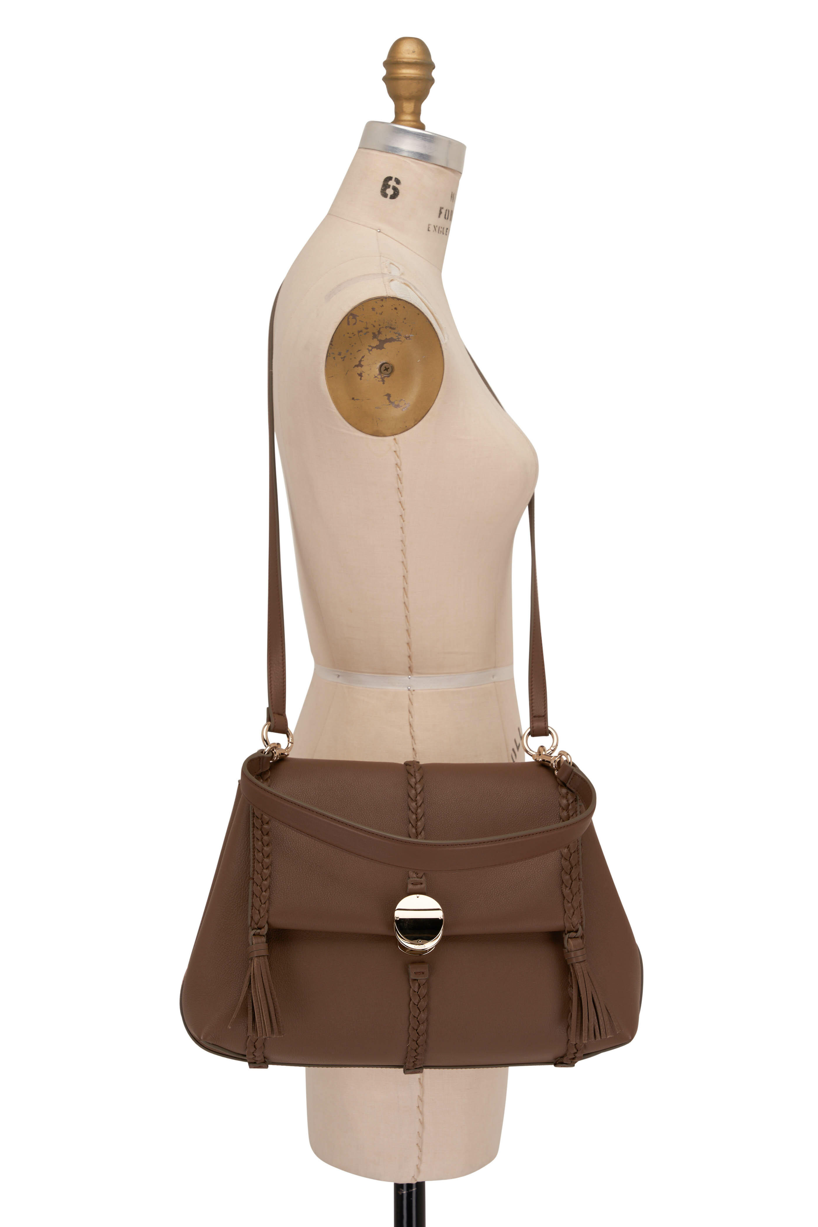 Chloé - Medium Penelope Dark Nut Soft Shoulder Bag