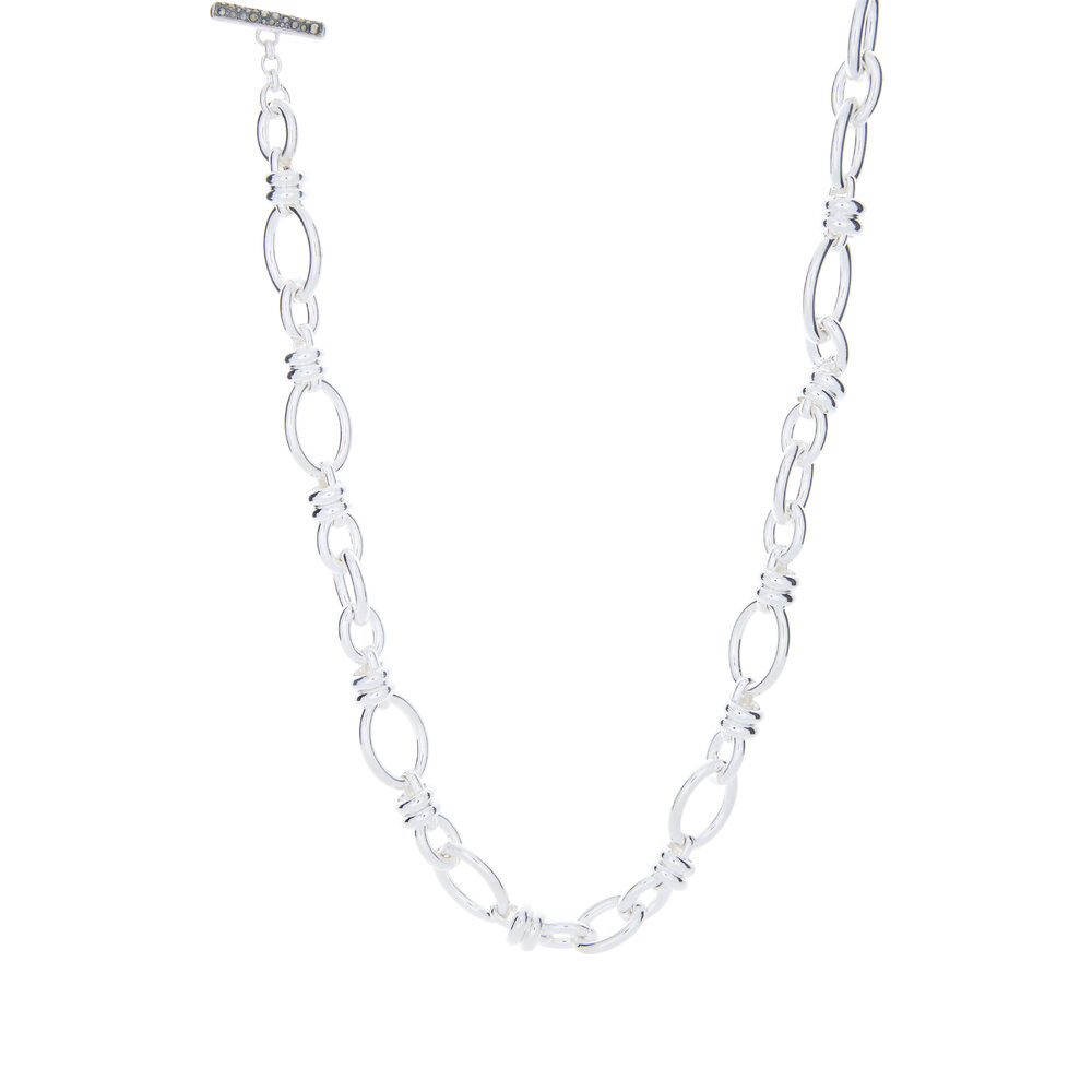 Pomellato - Sterling Silver Rondelle Links Necklace