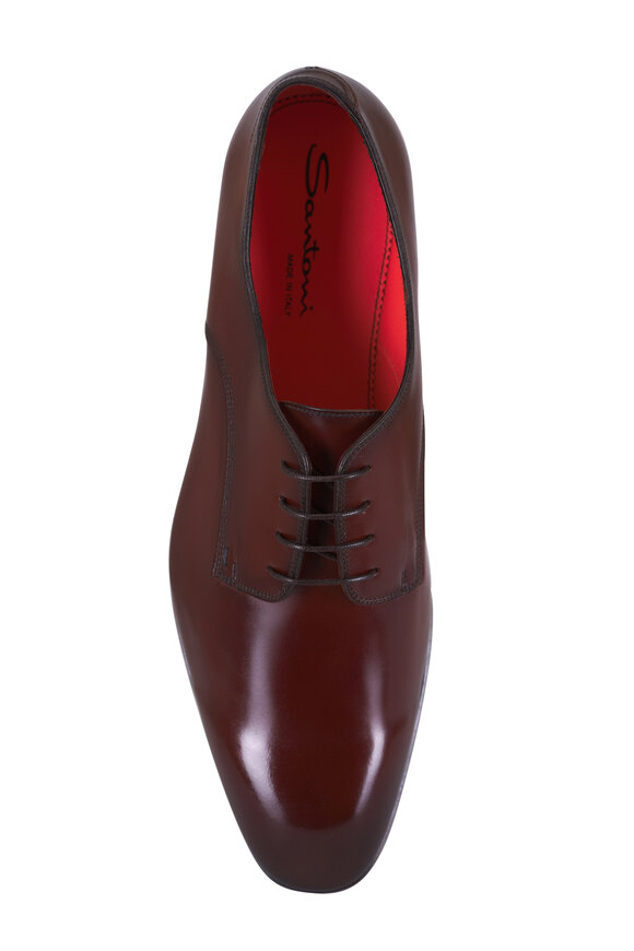 Santoni Archer B Brown Leather Dress Shoe - view 3