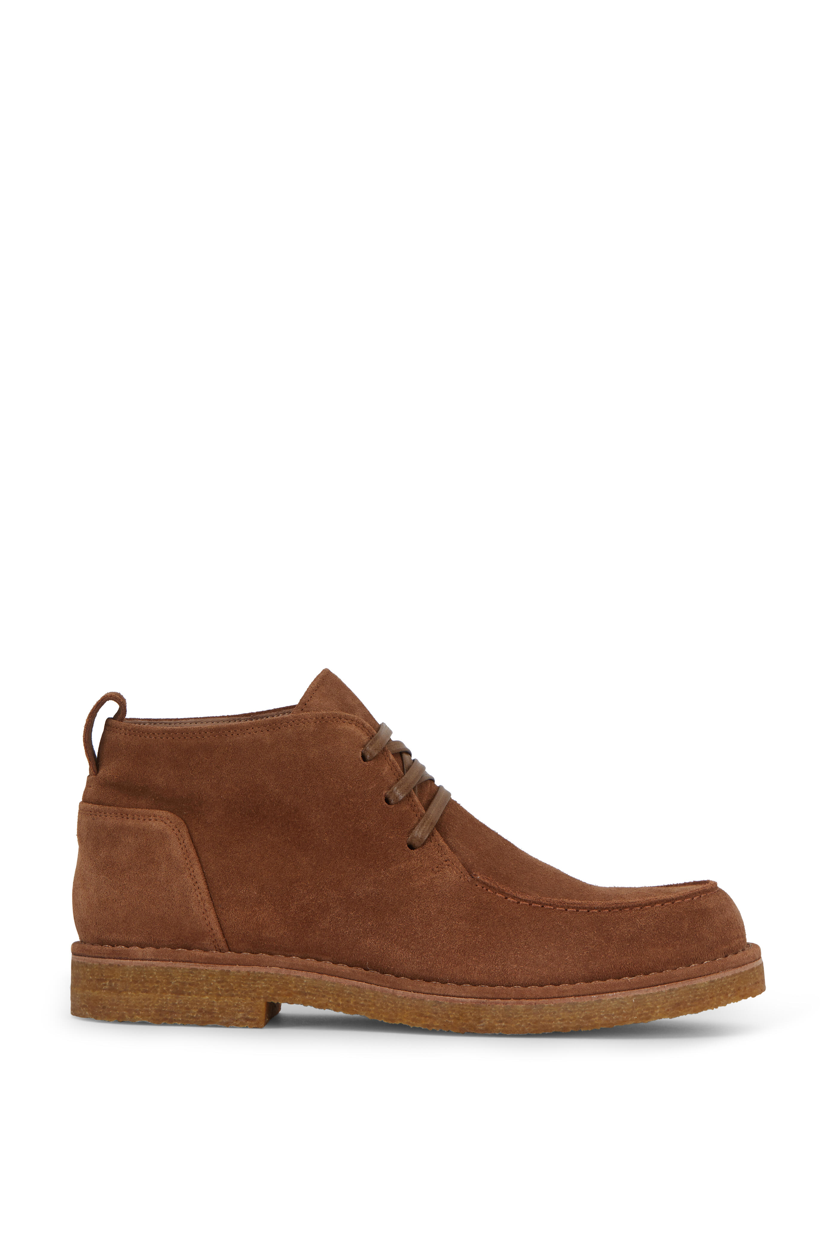 Vince - Colter Tobacco Suede Lace-Up Boot