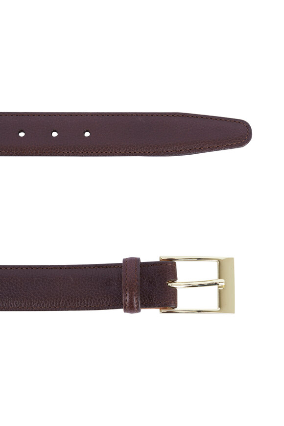 Martin Dingman - Delaney Dark Brown Interchangeable Buckle Belt