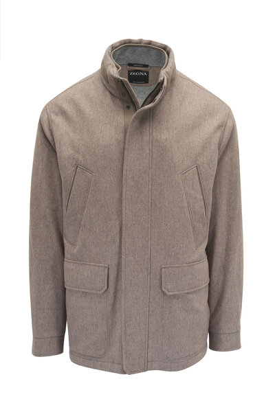 ジャケット [ZEROPLANET] Monica Lettering Suede Jacket (CHARCOAL) 8056255662915---