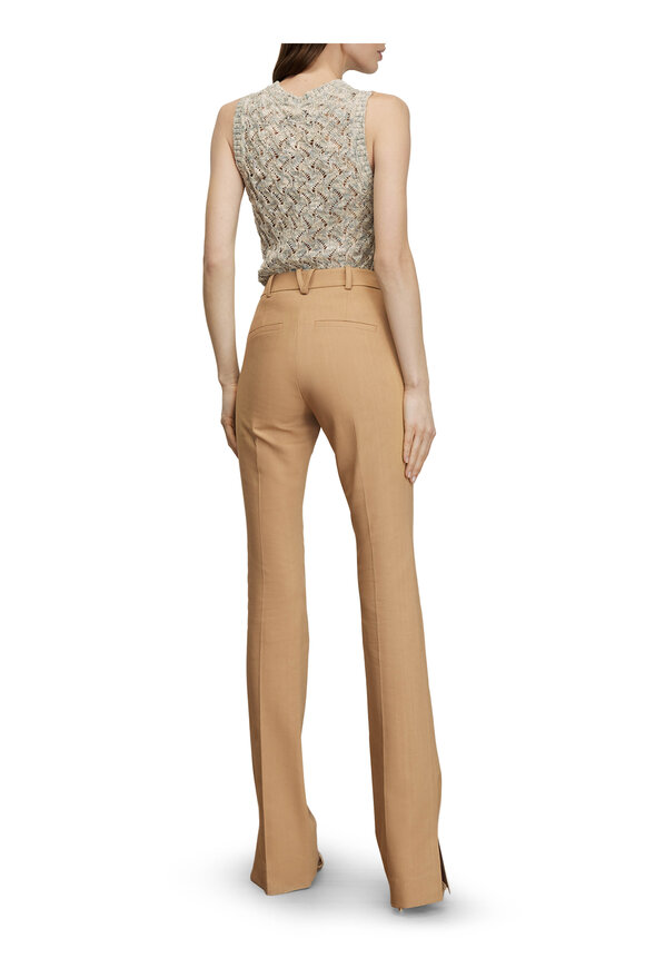 Veronica Beard Corbette Heritage Khaki Twill Tailored Pant - view 3