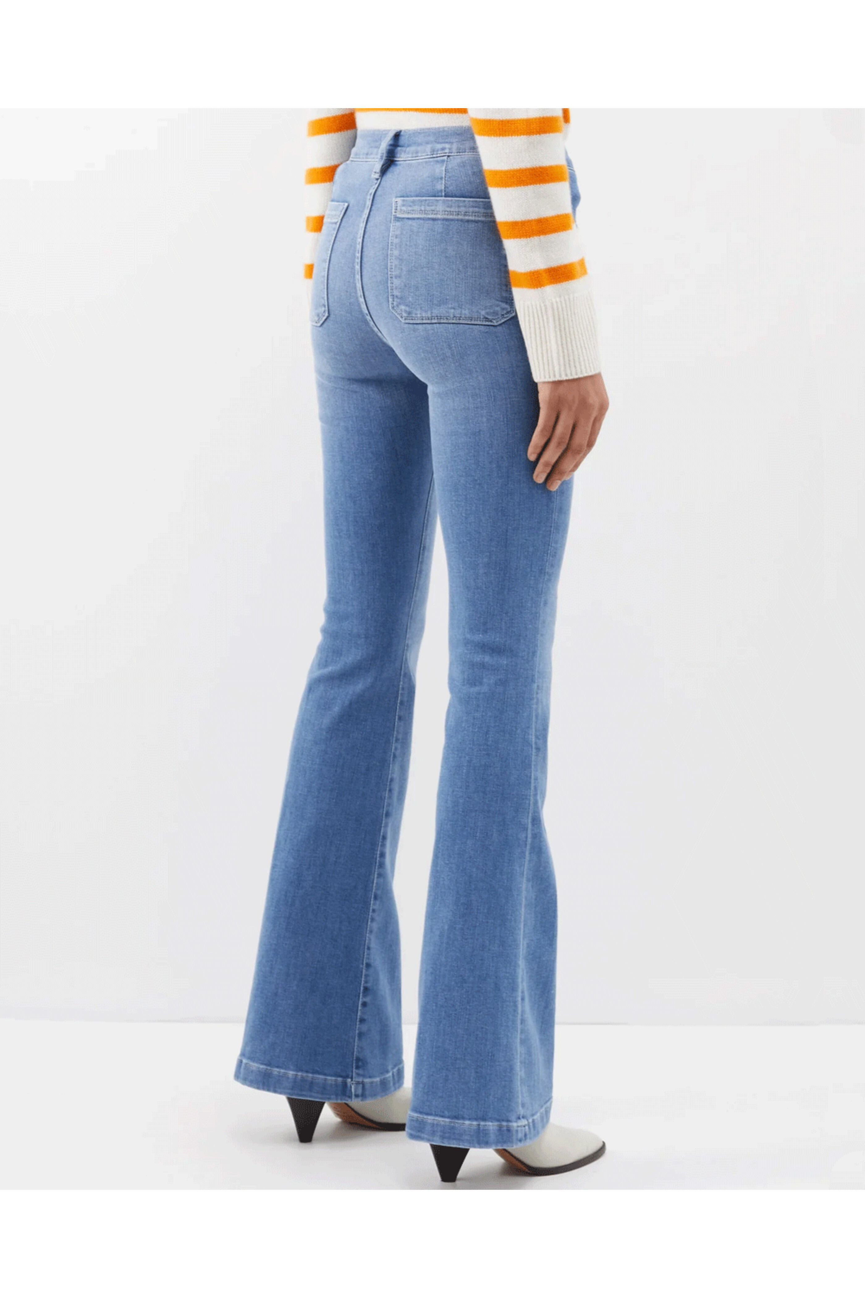 Frame - Le Bardot Flare Jean in Jonah
