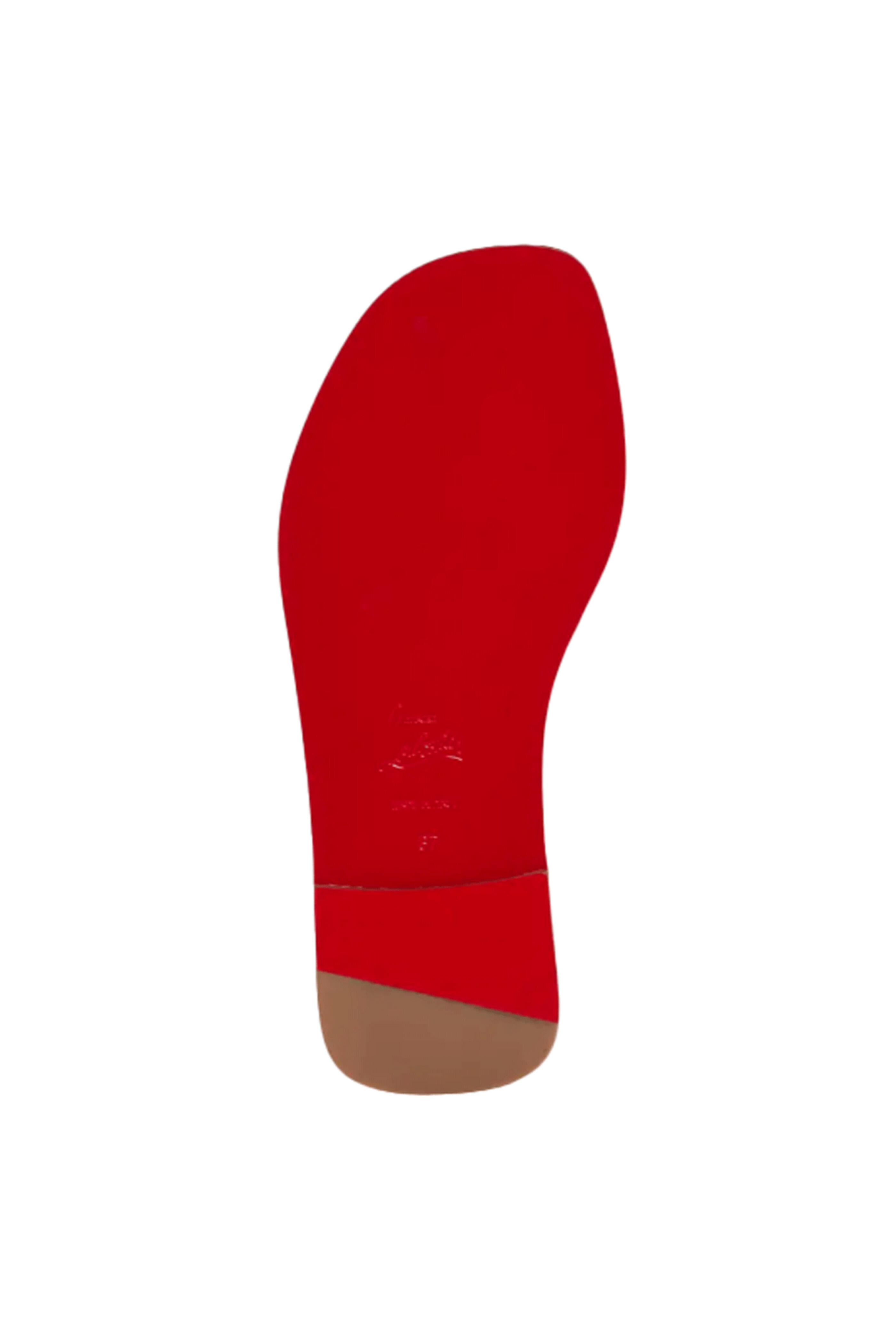 定番★ Christian Louboutin CLロゴ スライドサンダル CHRISTIAN LOUBOUTIN CL logo-embossed leather slides | NET-A