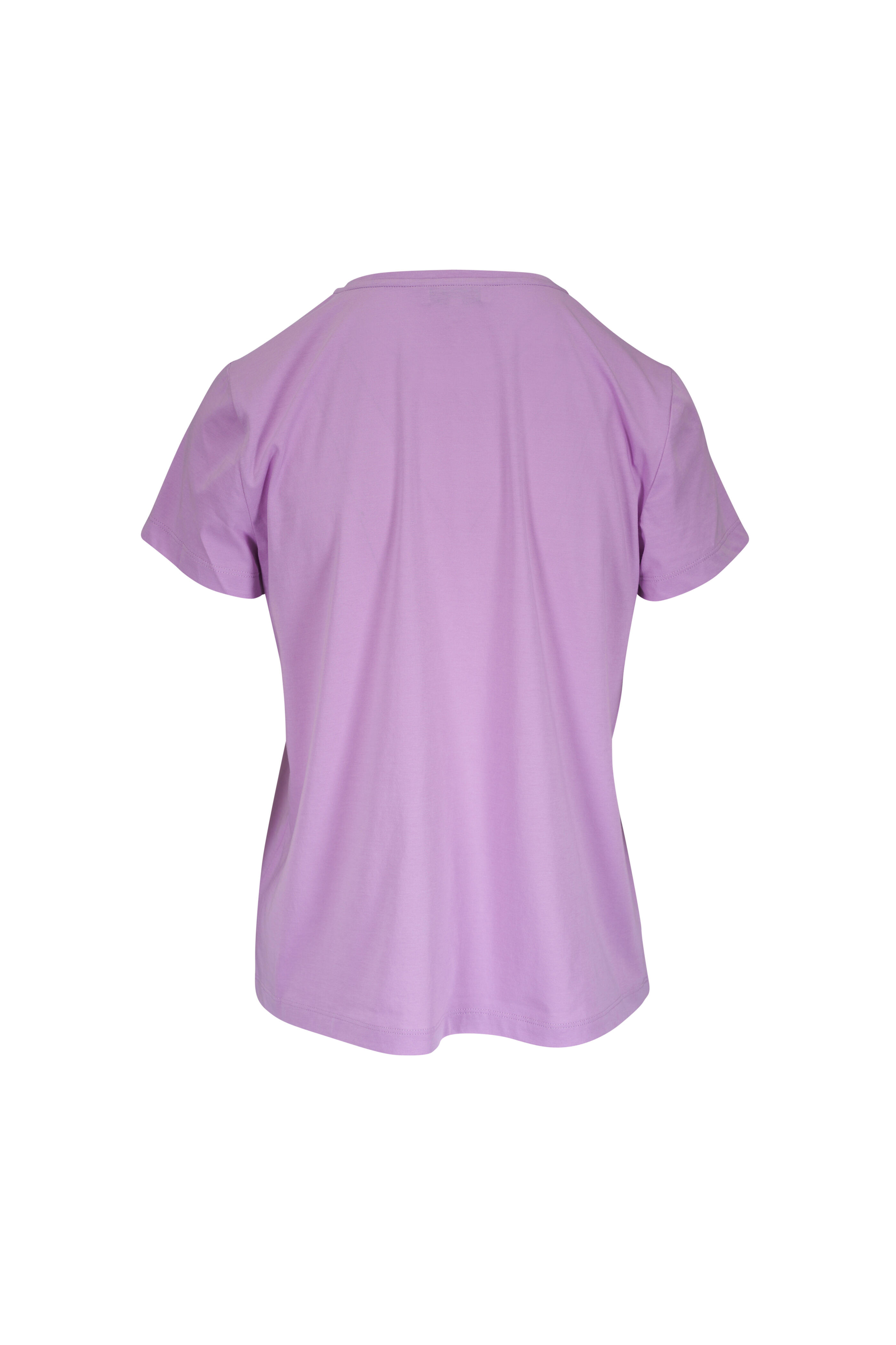 Lafayette 148 New York - Lavender Tint V-Neck T-Shirt