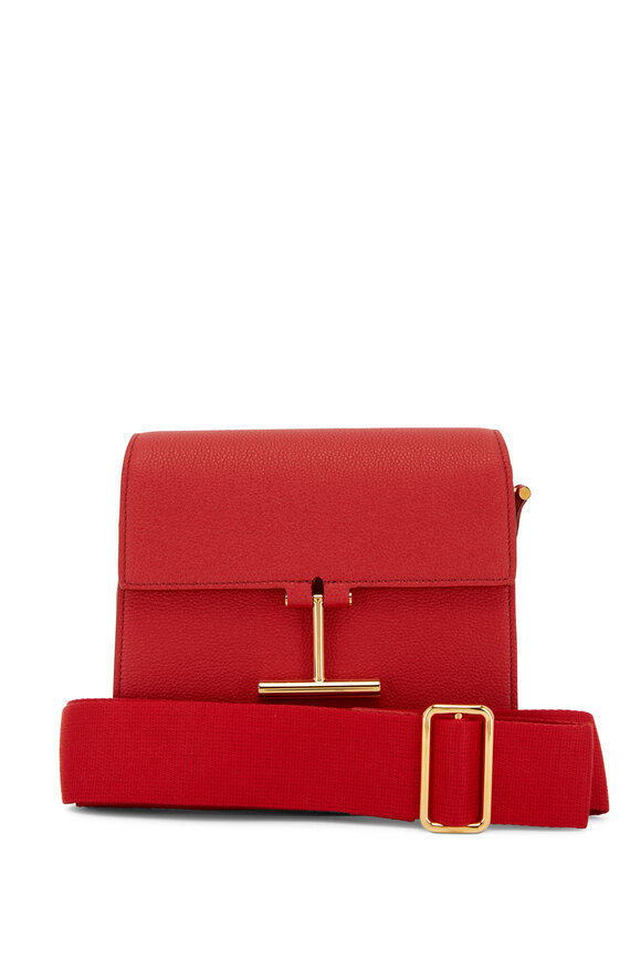 Tom Ford - Tara Red Grained Leather Mini Crossbody