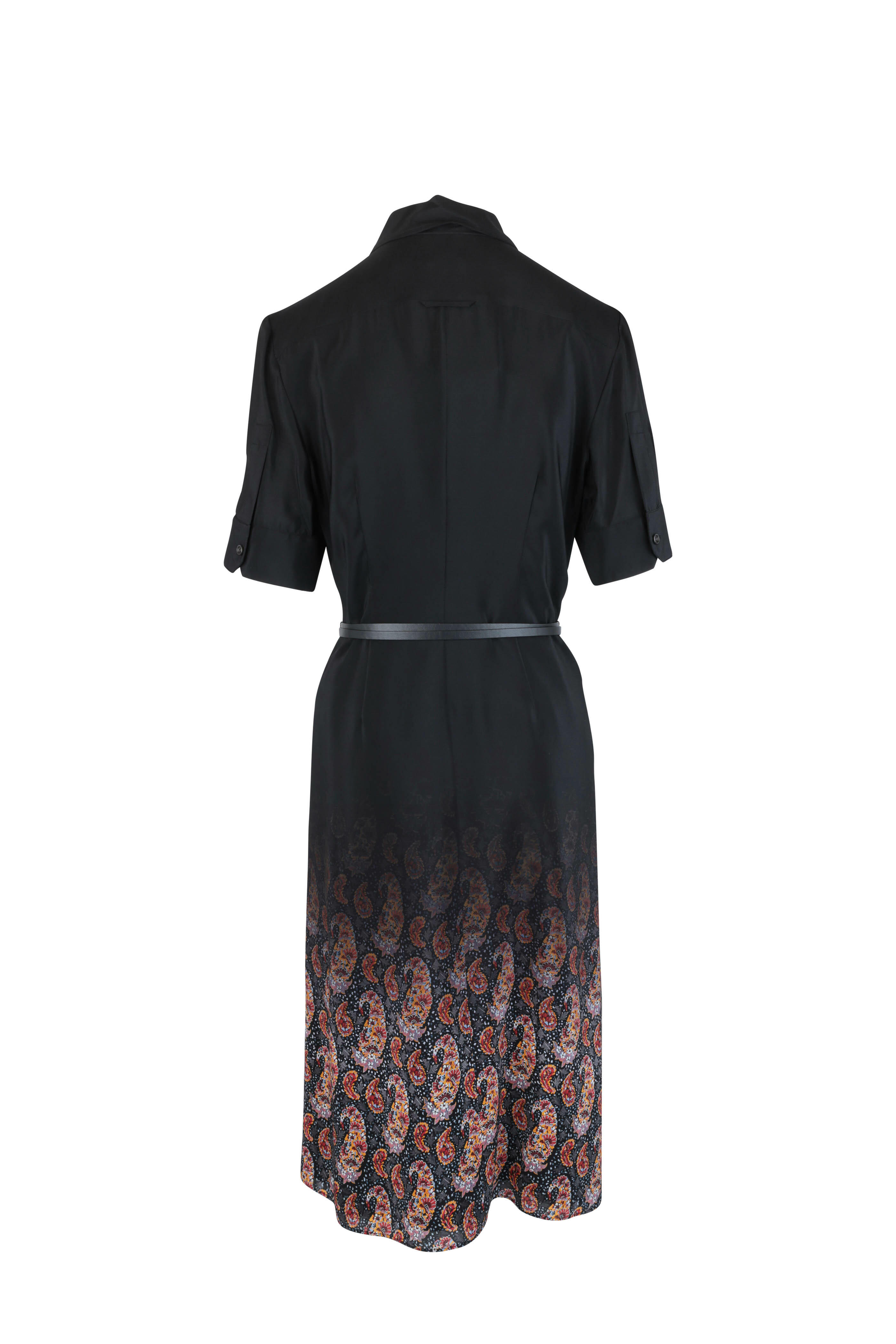 Altuzarra - Kieran Black Paisley Silk Shirtdress