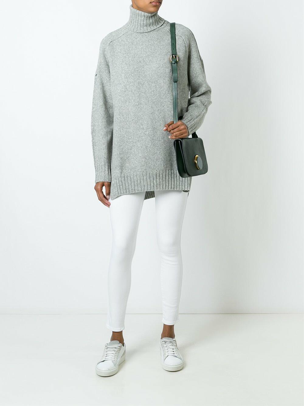 Paige - Hoxton White High-Rise Ankle Skinny Jean