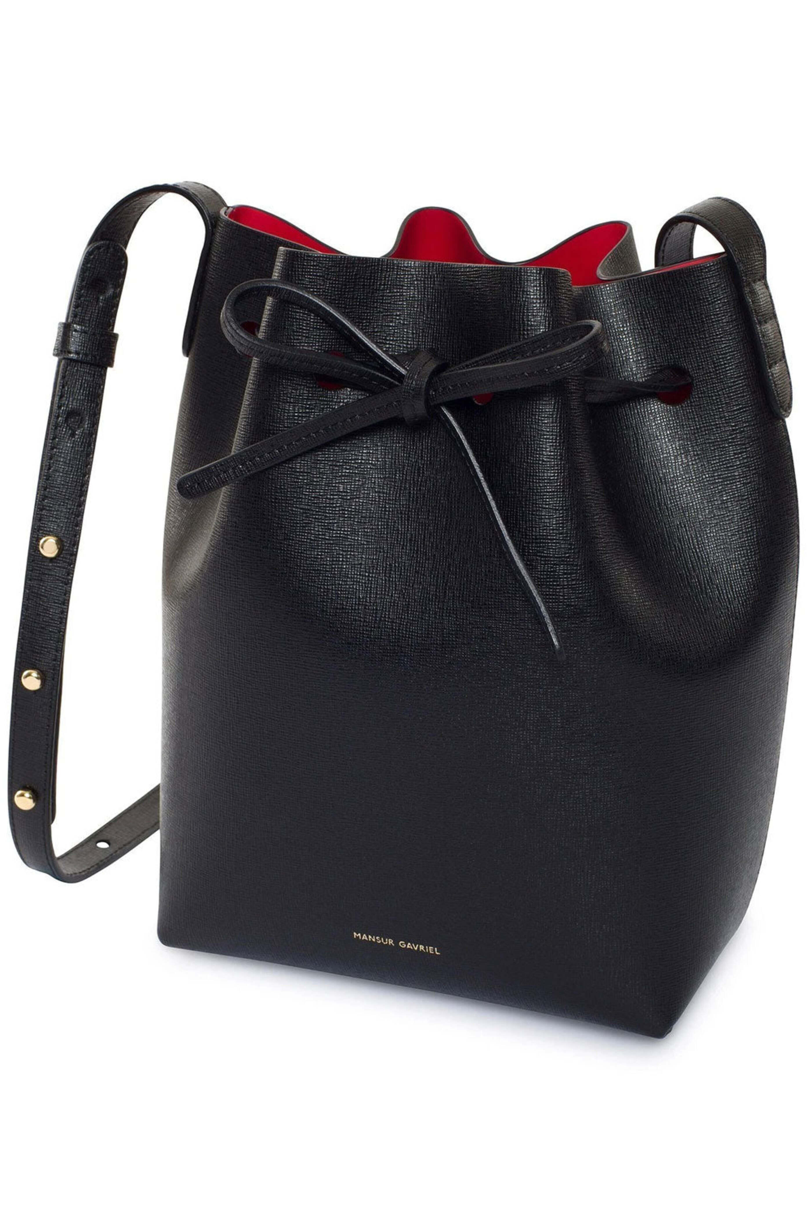 Mansur Gavriel - Mini Bucket Bag in Black Flamma