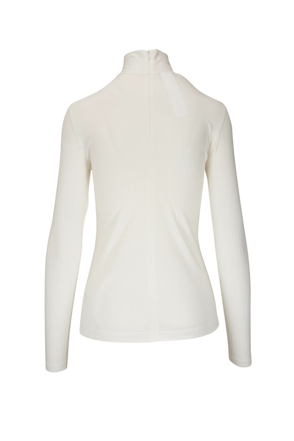 Akris Punto Cream Stretch-Knit Turtleneck - view 3