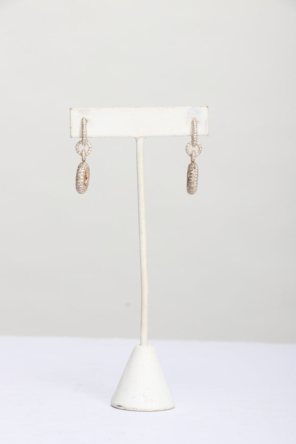 Nam Cho 18k Champagne Diamond Reversible Drop Earring
