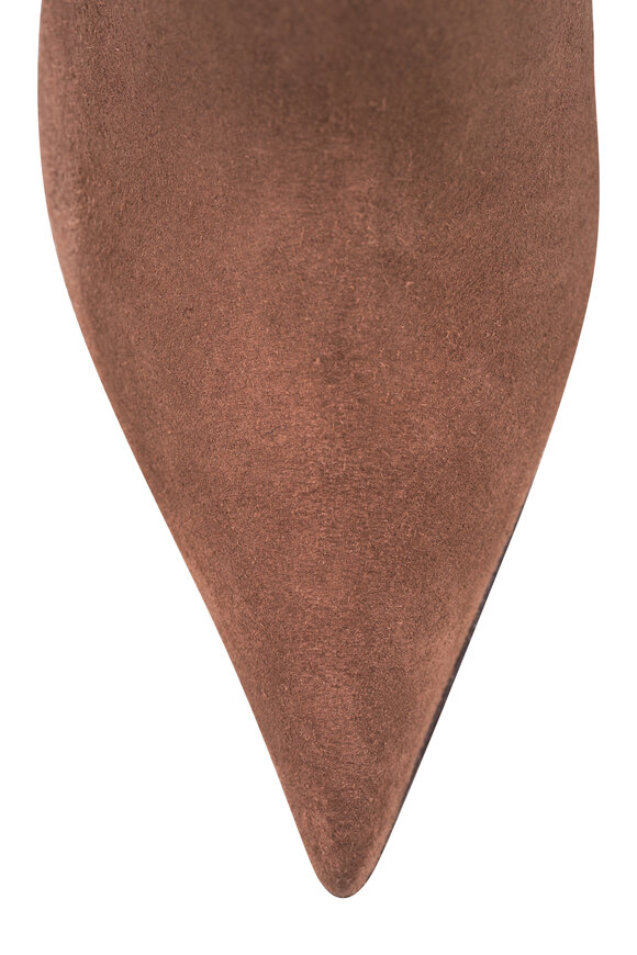 Khaite Bella Tan Suede Ankle Boot, 55mm - view 5