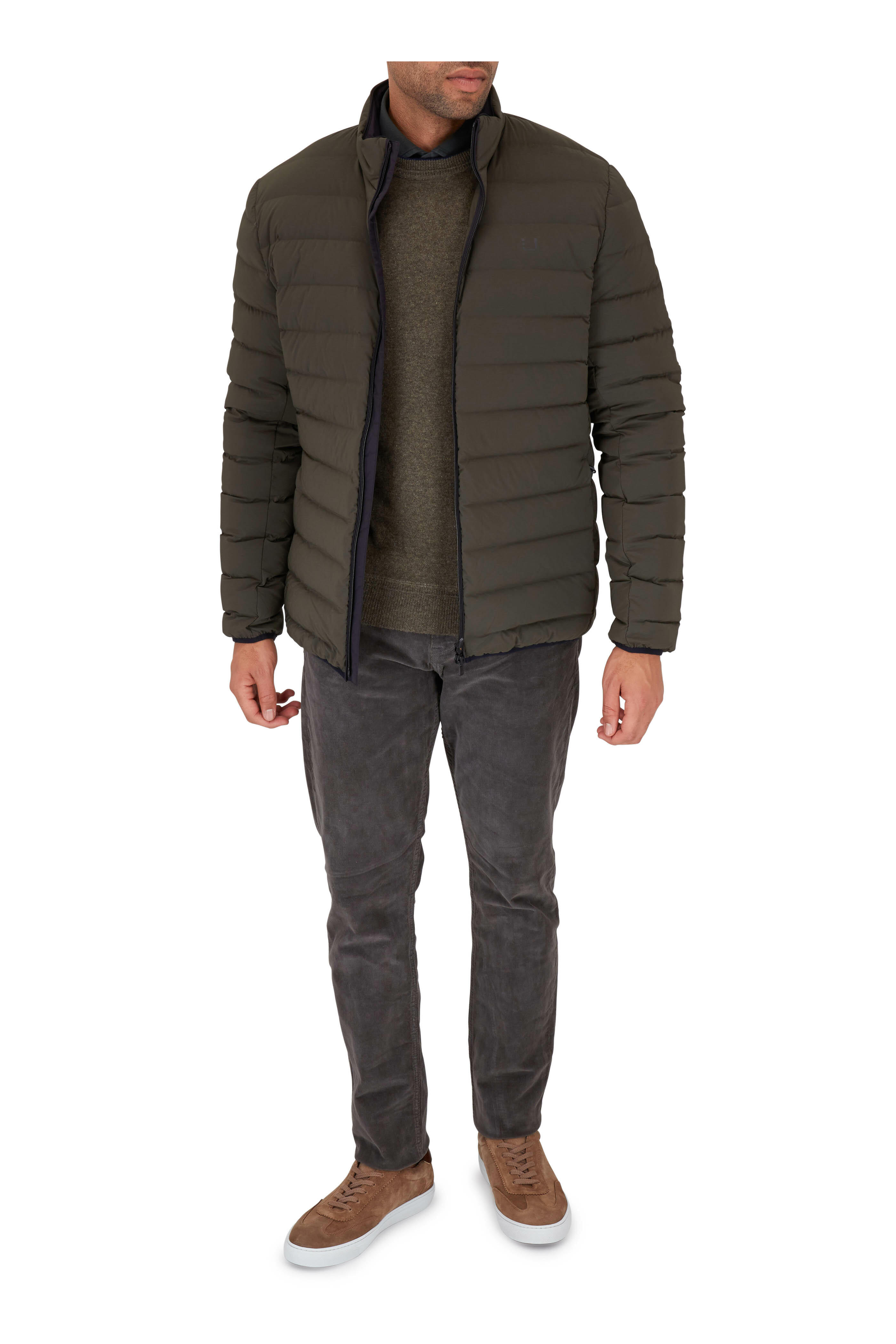 Hudson - Blake Dark Gray Slim Straight Corduroy Jean