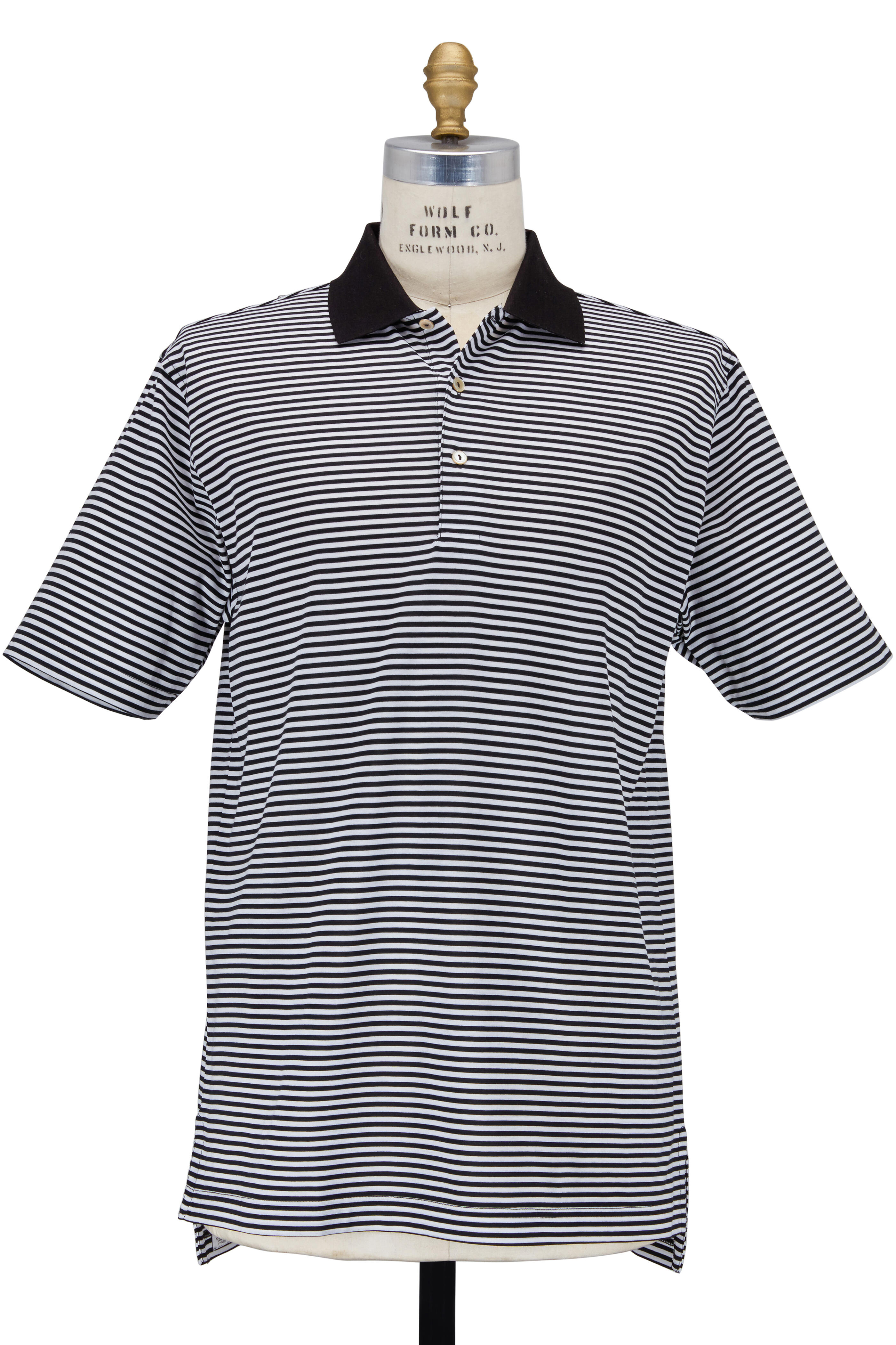 Peter Millar Solid Lisle Polo Shirt - White