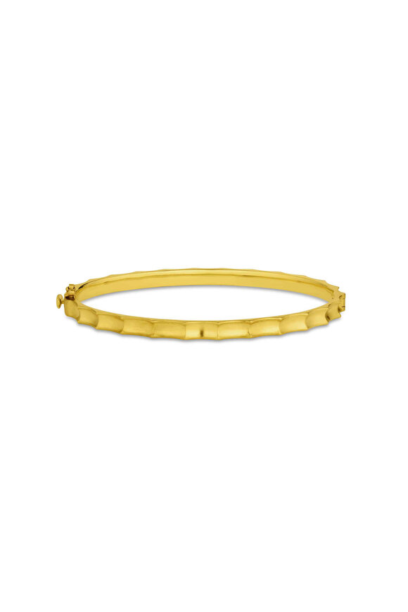 Leigh Maxwell 18k Yellow Gold Skinny Wave Bracelet