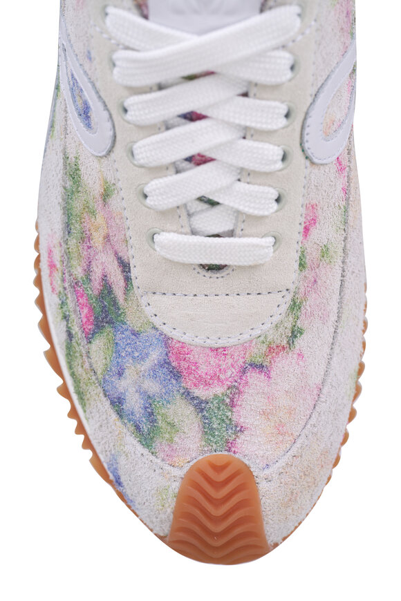 Loewe - Pink & White Floral Flow Runner Sneaker