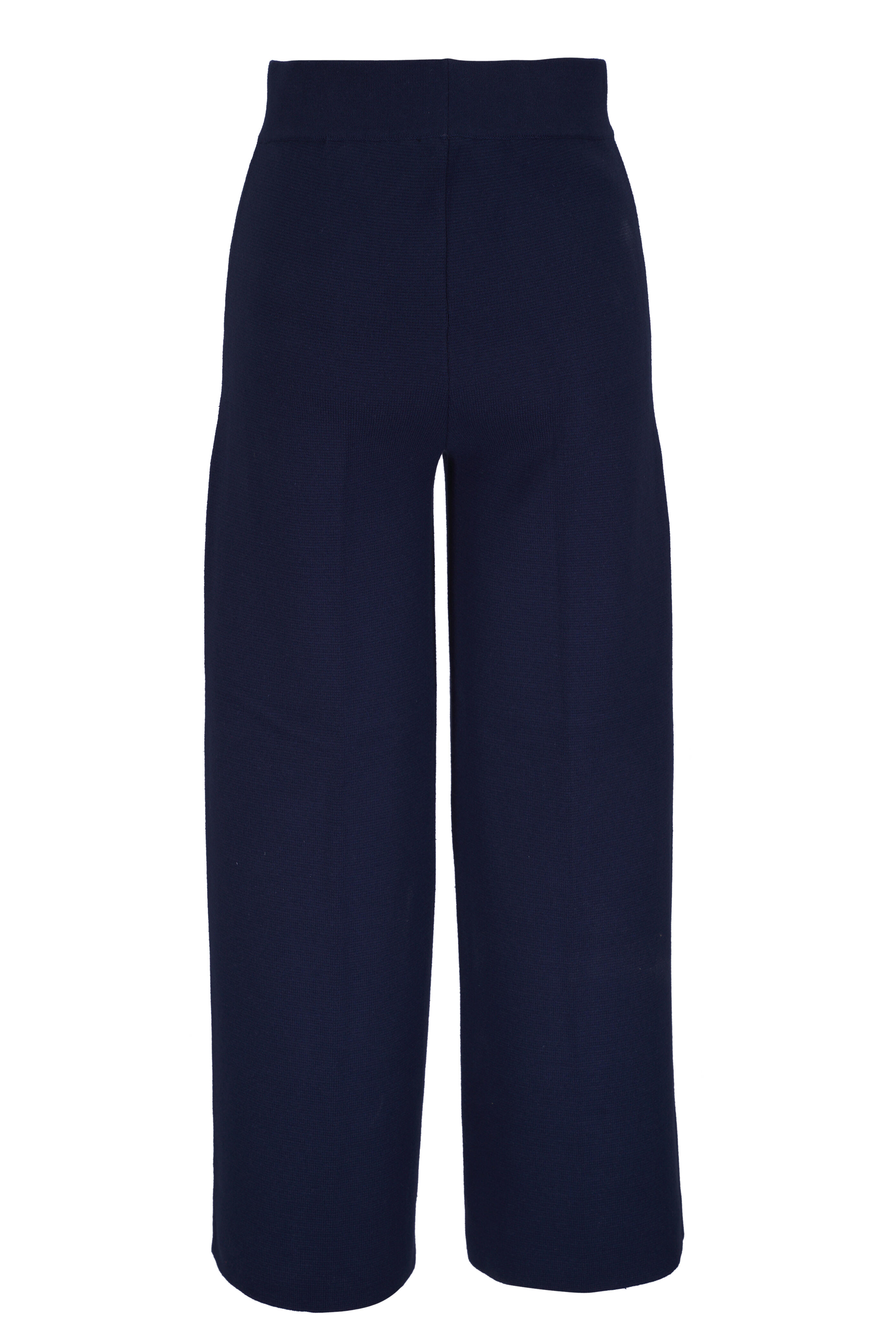L'Agence - Madrid Midnight Wide Leg Knit Pant