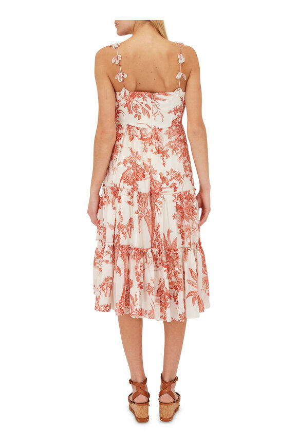 Sachin + Babi - Dalia Red & Ivory Print Dress