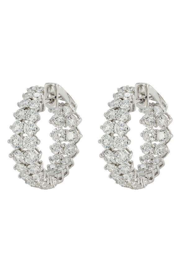 Etho Maria - Classic Spike Diamond Hoops