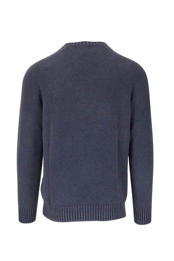 04651/ - Foggy Navy Cashmere Crewneck Pullover