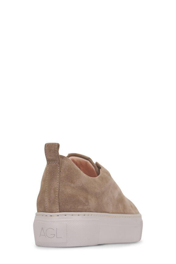 AGL Clementina Taupe Suede Sneaker - view 3