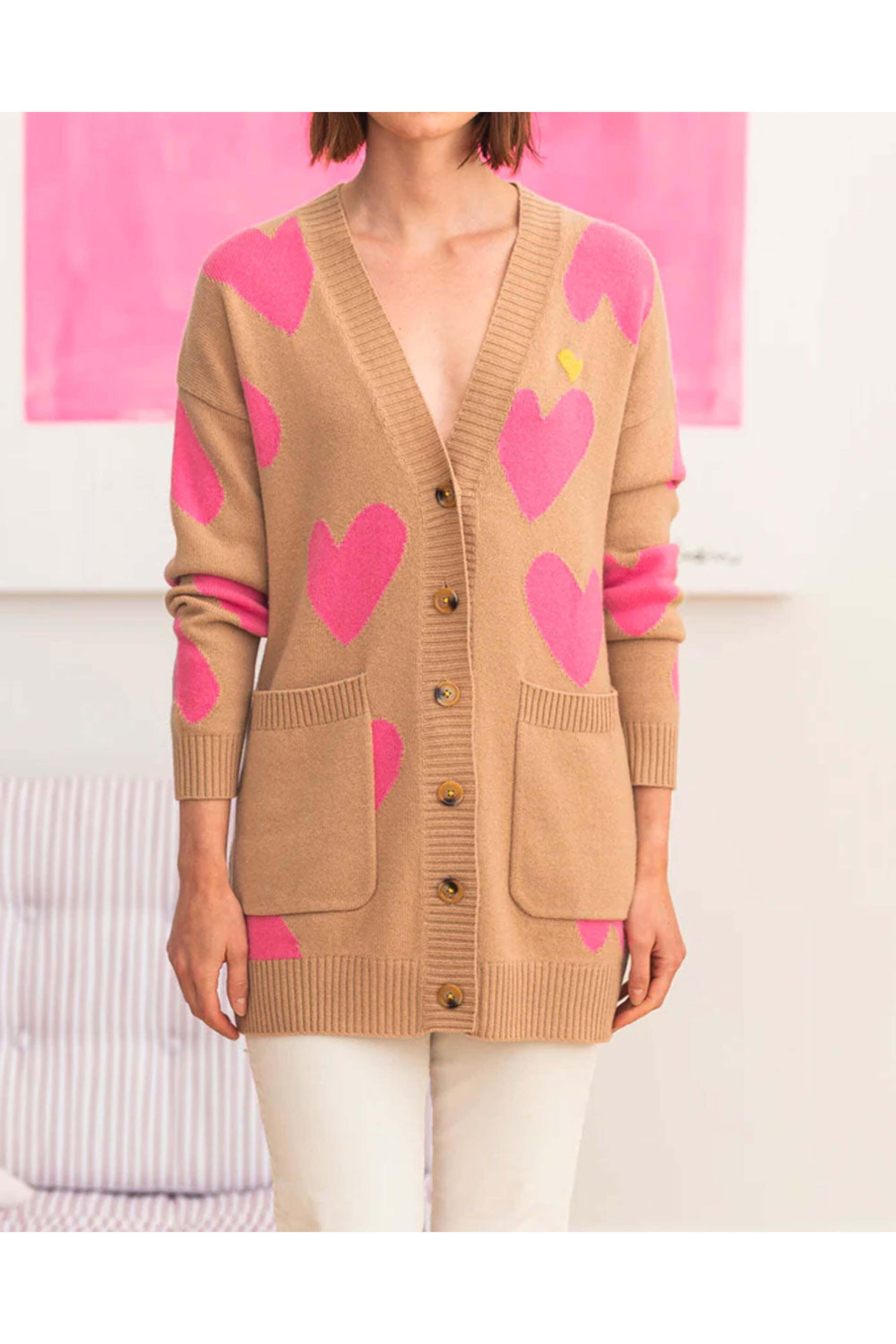 Kerri Rosenthal - Ferris Imperfect Heart Poppy Cardigan
