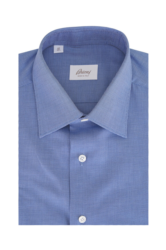トップス Old Charvet Made in France Dress Shirt $476 Charvet Men's Blue Stripe Long-Sleeve Button-up Dress