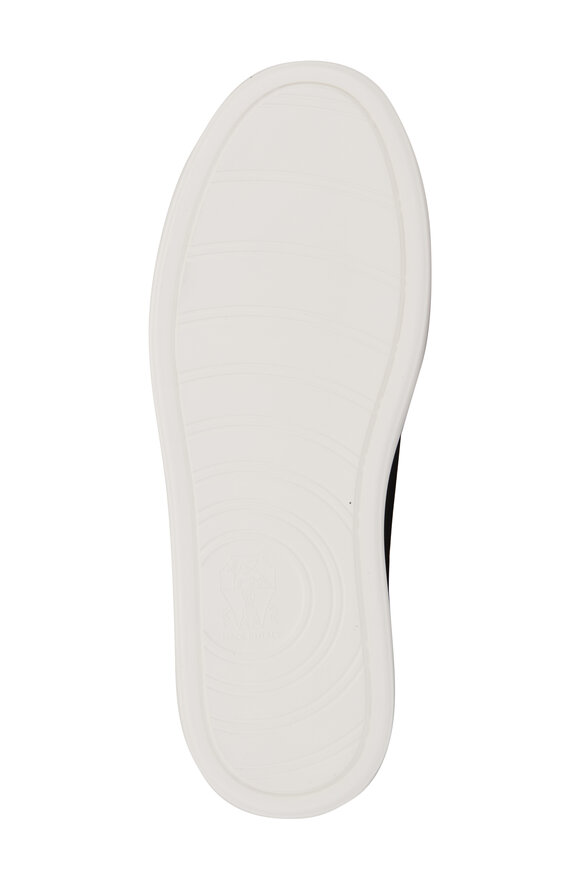 Brunello Cucinelli Black Leather Airsole Sneaker - view 4