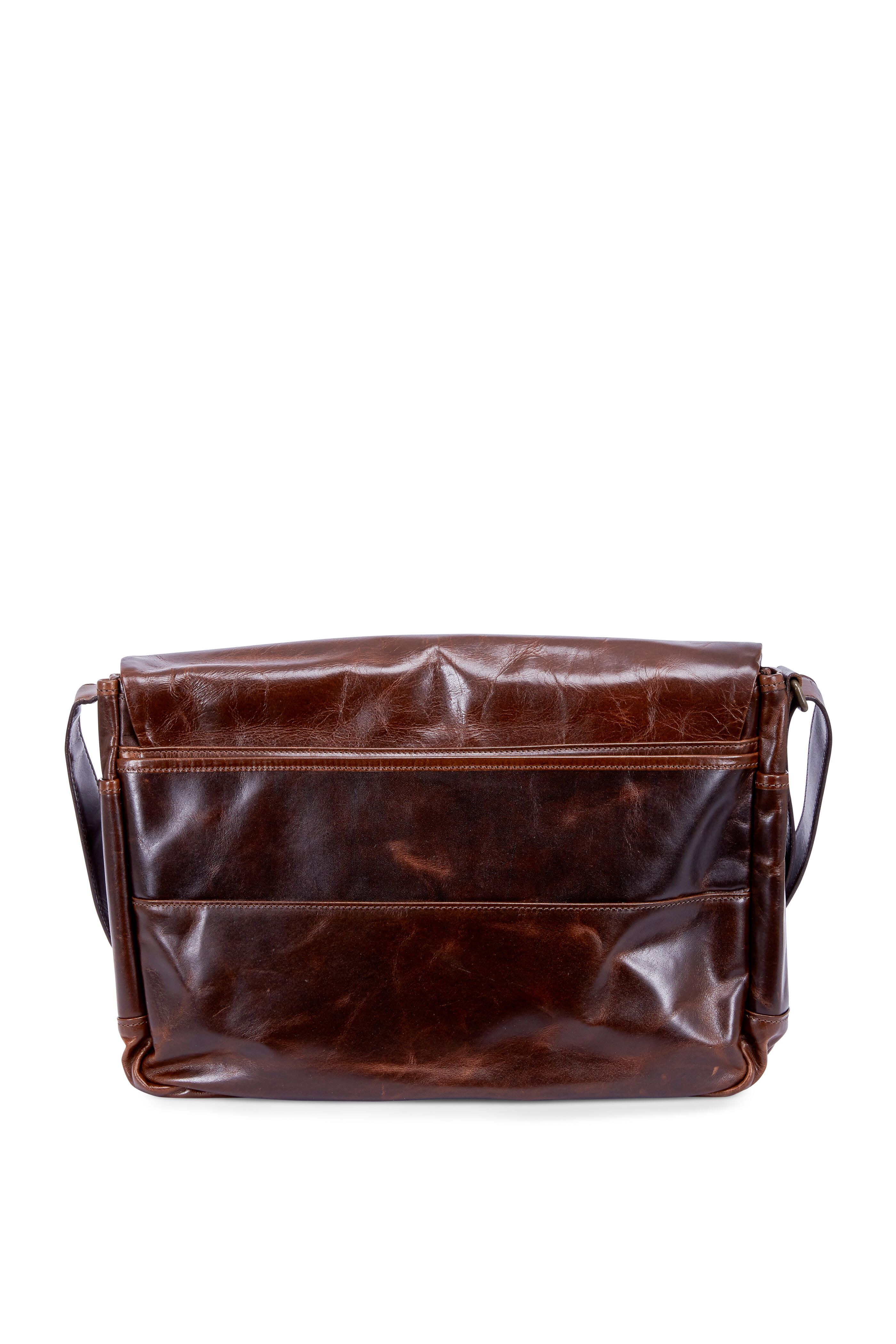 Moore & Giles - Sackett Brompton Brown Leather Messenger Bag