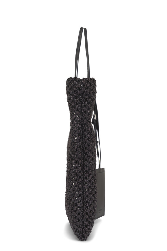 The Row Mini Barn Black Raffia Tote - view 3