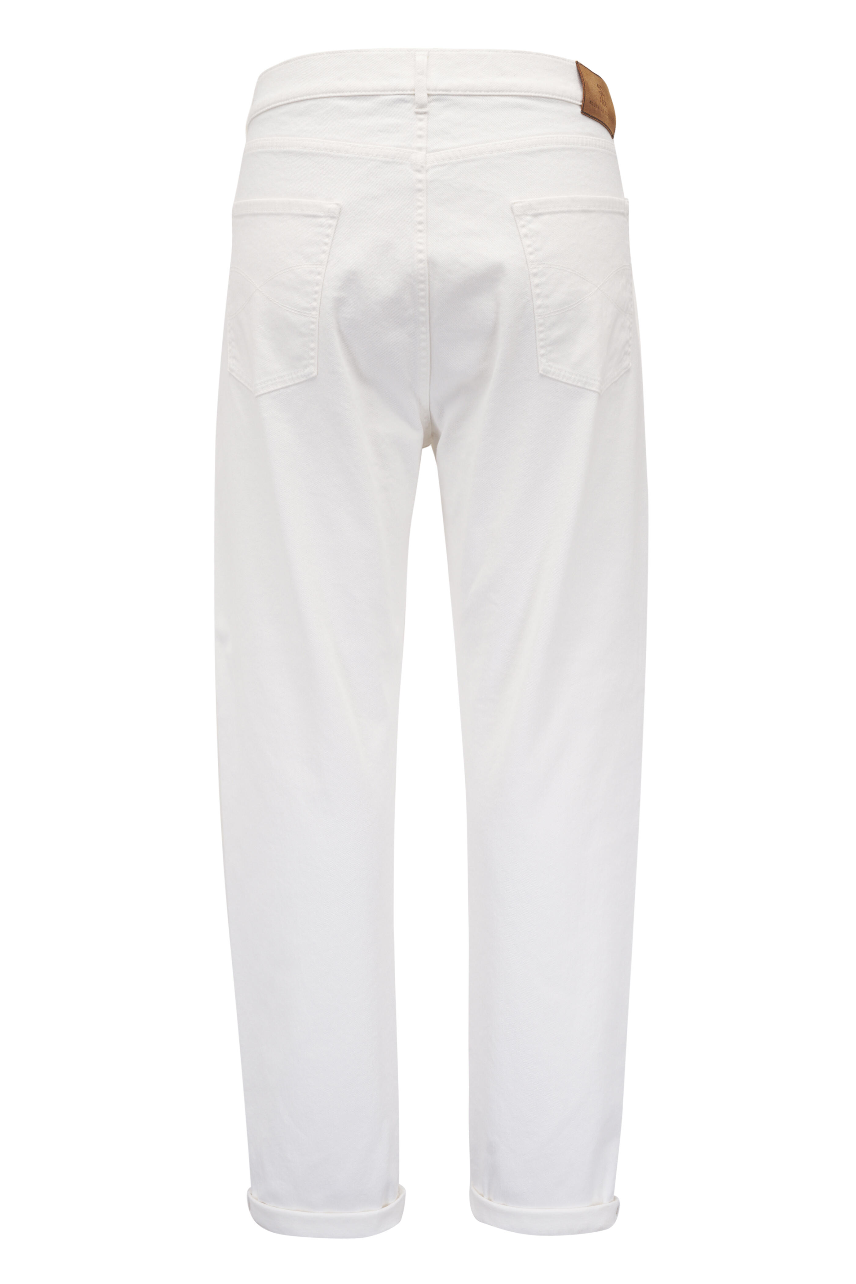 Brunello Cucinelli - White Five Pocket Iconic Fit Jean