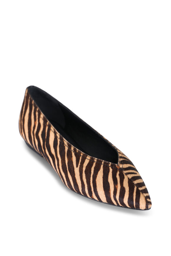 Veronica Beard Bancroft Espresso Textured Flat - view 1