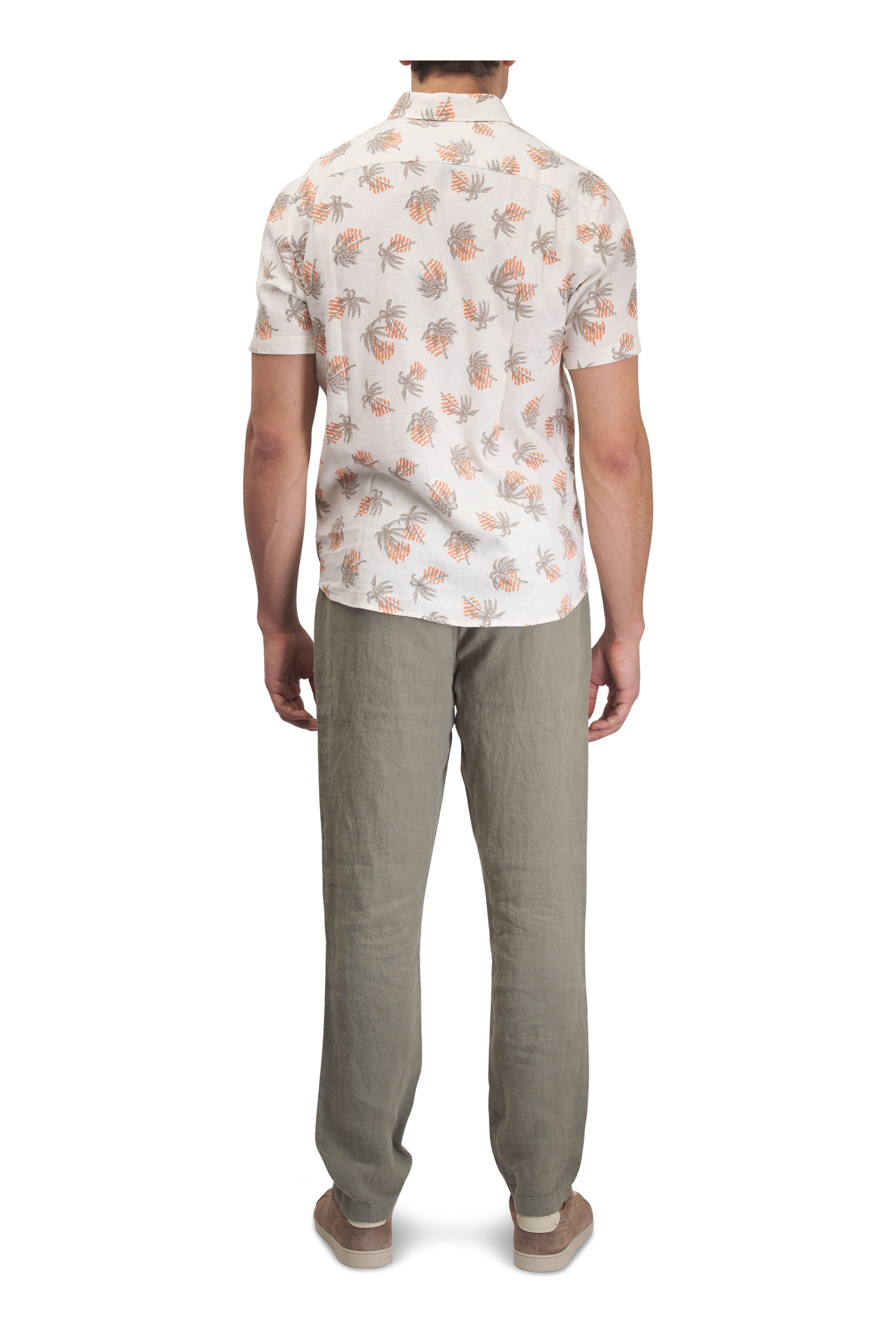 Faherty Brand - Breeze Sunlit Palm & Waves Short Sleeve Shirt