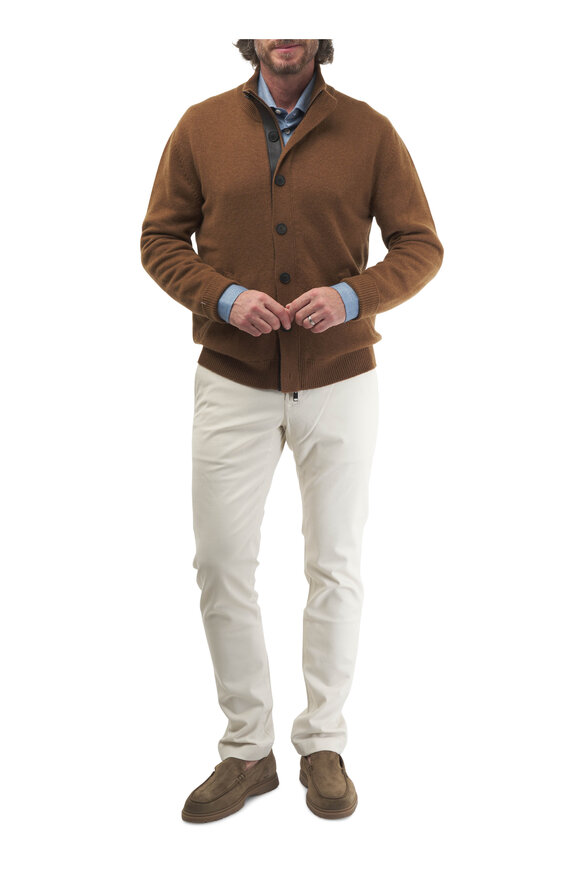 Brioni - Brown Cashmere Cardigan