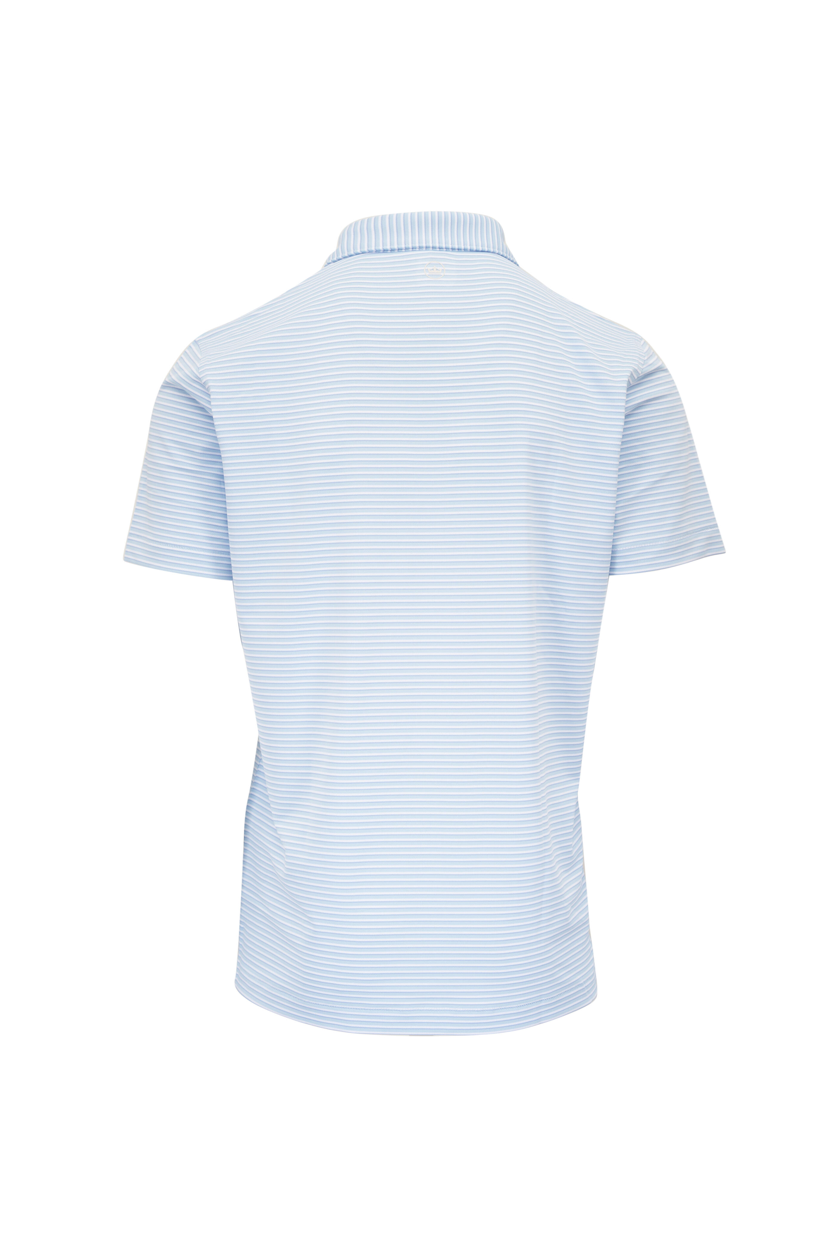 Peter Millar - Tempo Blue Frost Performance Mesh Polo - view 3