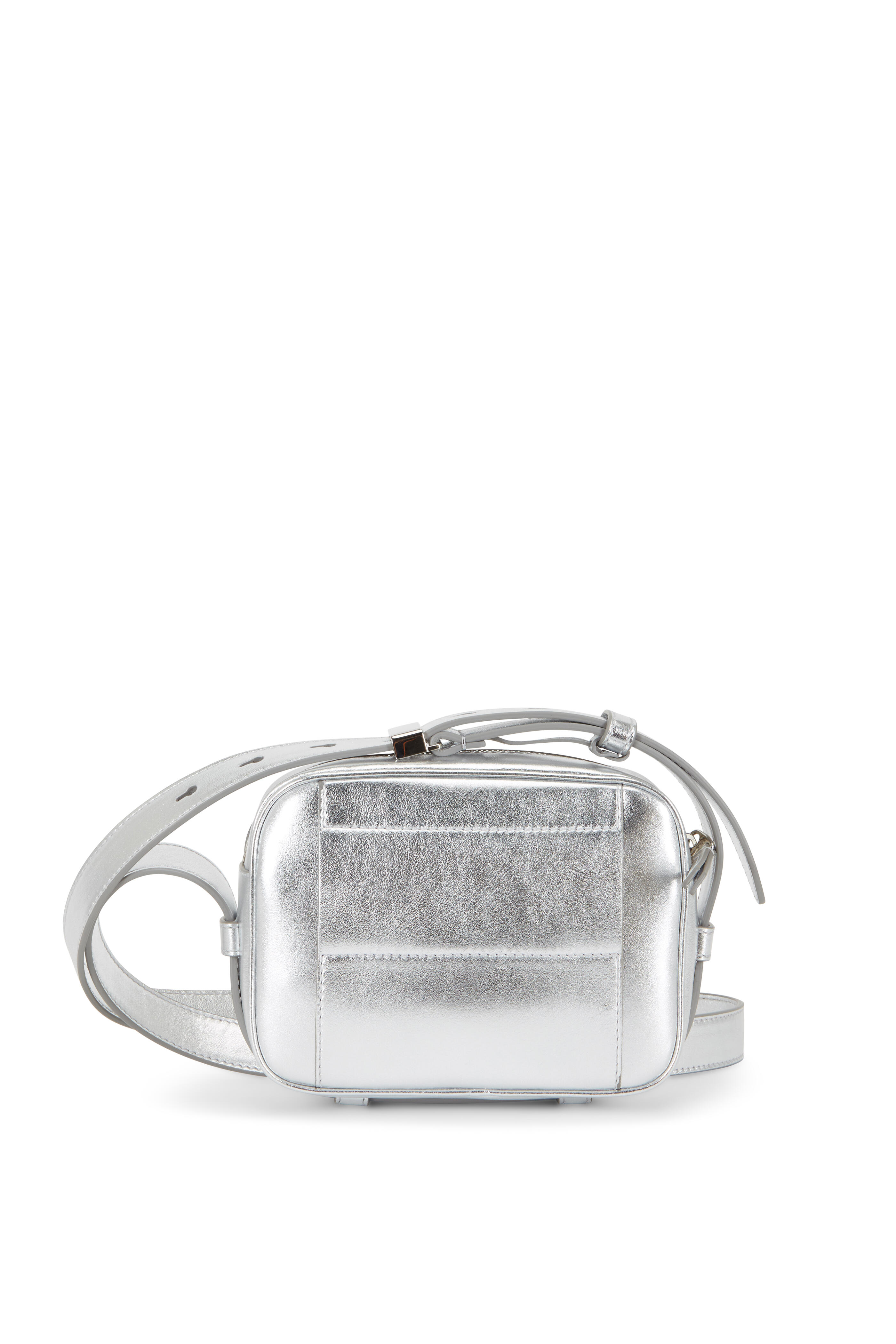 Tod's - Double T Silver Matelassé Camera Belt Bag