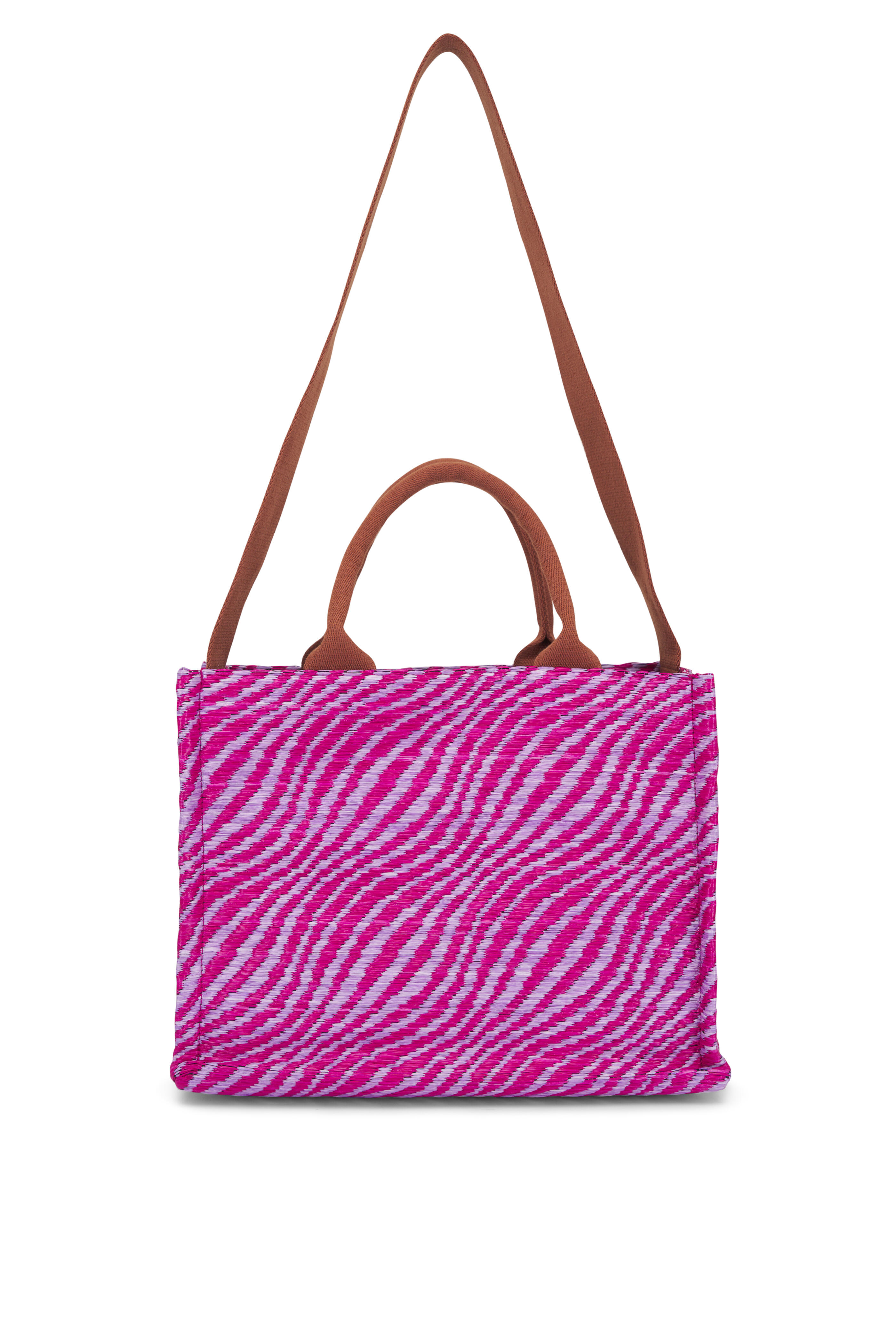 Marni - Small Cassis Wavy Raffia Tote - view 3