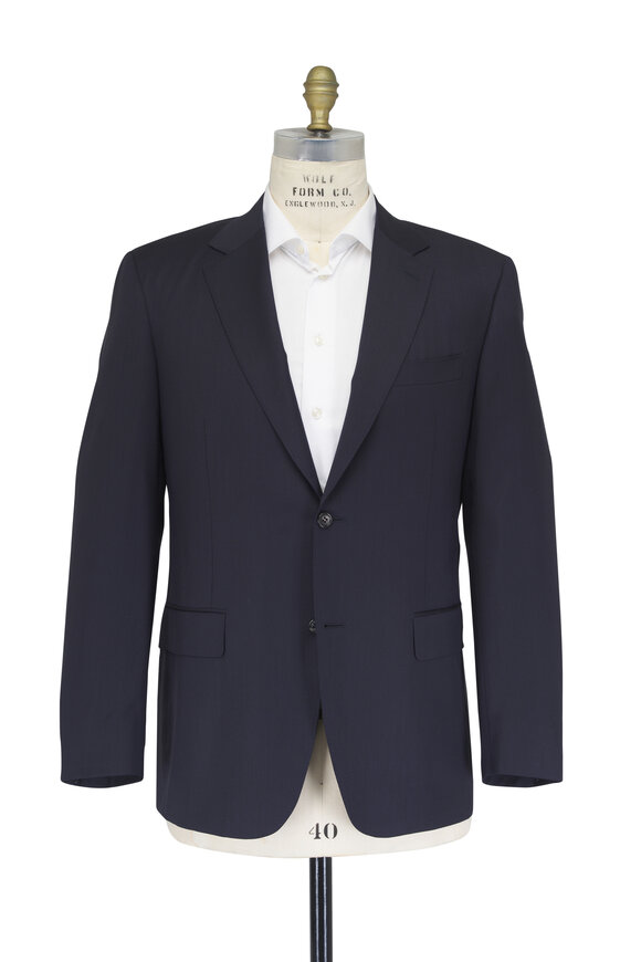 Canali Navy Twill Performance Wool Sportcoat - view 2