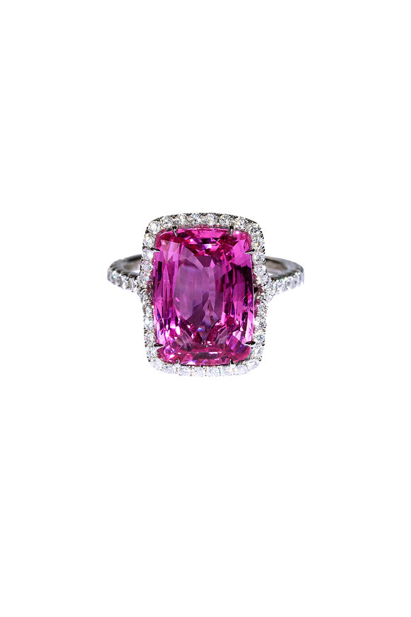Bayco - Platinum Pink Sapphire & Diamond Ring | Mitchell Stores