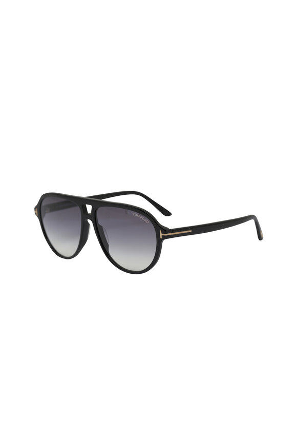 Tom Ford Eyewear - Jeffery Polarized Shiny Black Sunglasses