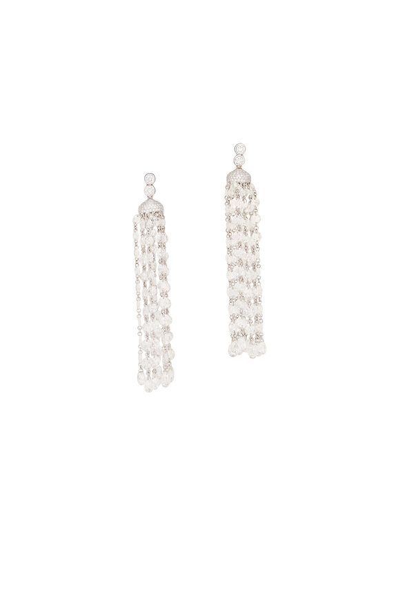 Saboo Fine Jewels 18k White Gold Illuminecent Diamond Earring