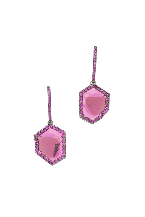 Kimberly McDonald Pink Tourmaline & Pink Sapphire Earrings